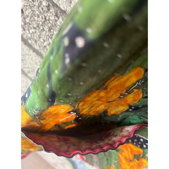 Handmade Indian Kantha Primitives By Char Floral Quilted Vest Jacket - Picture 7 of 12